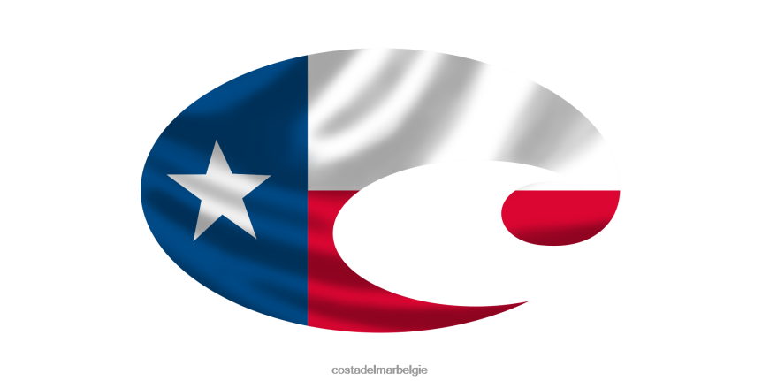 accessoire zijn Costa Del Mar unisex Texas vlag sticker geassorteerd 8VFDF821