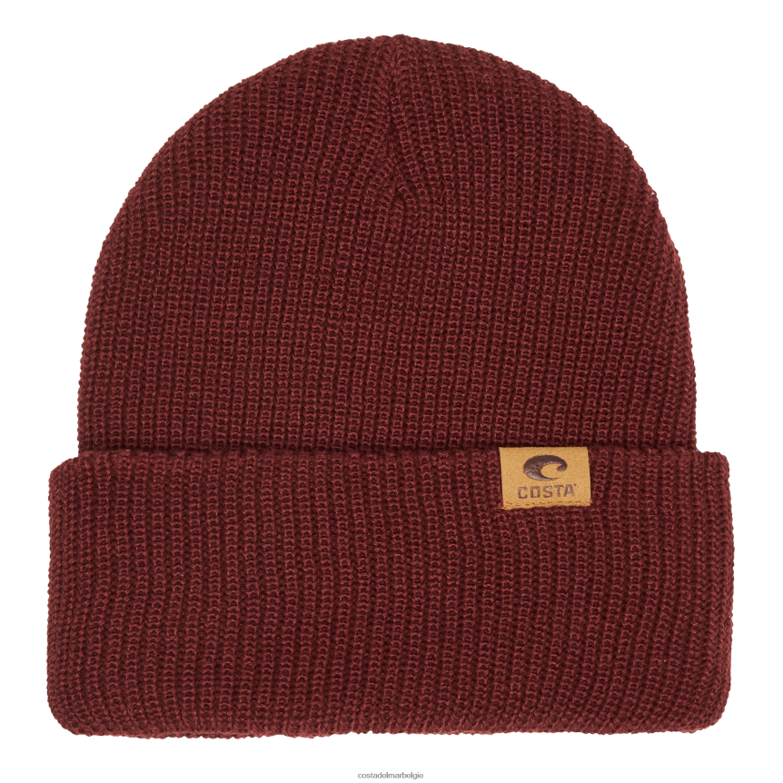 accessoire zijn Costa Del Mar unisex Muts met manchetten lavarood 8VFDF740