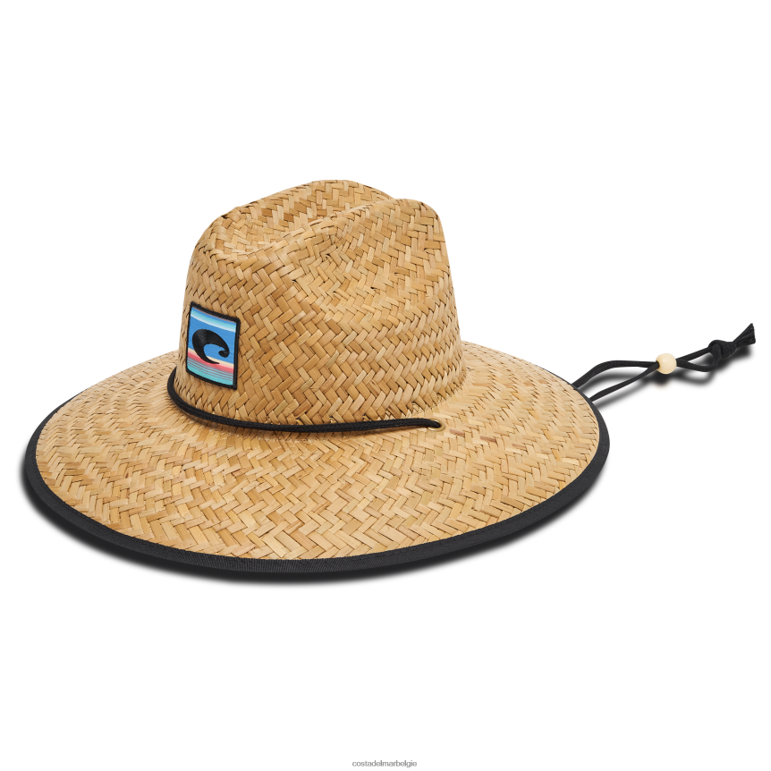 accessoire zijn Costa Del Mar unisex badmeester strohoed fiesta print geassorteerd 8VFDF690