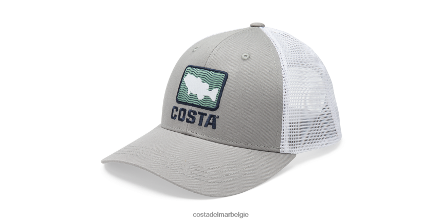 accessoire zijn Costa Del Mar unisex basgolven vrachtwagenchauffeur grijs 8VFDF719