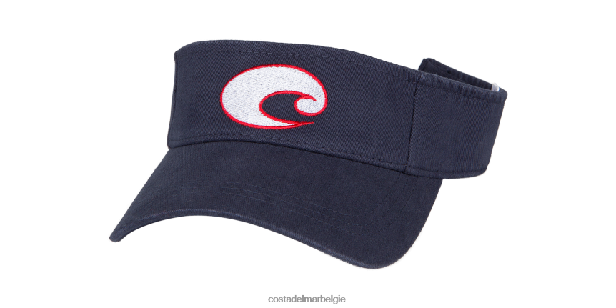 accessoire zijn Costa Del Mar unisex katoenen vizier marine 8VFDF731