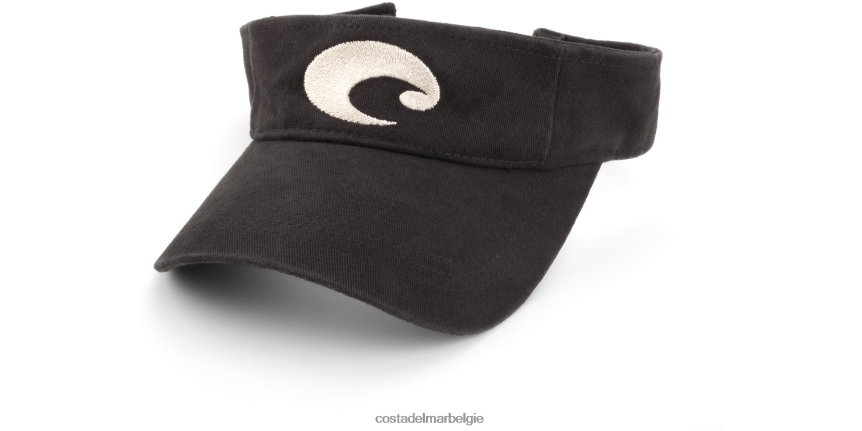 accessoire zijn Costa Del Mar unisex katoenen vizier zwart 8VFDF734