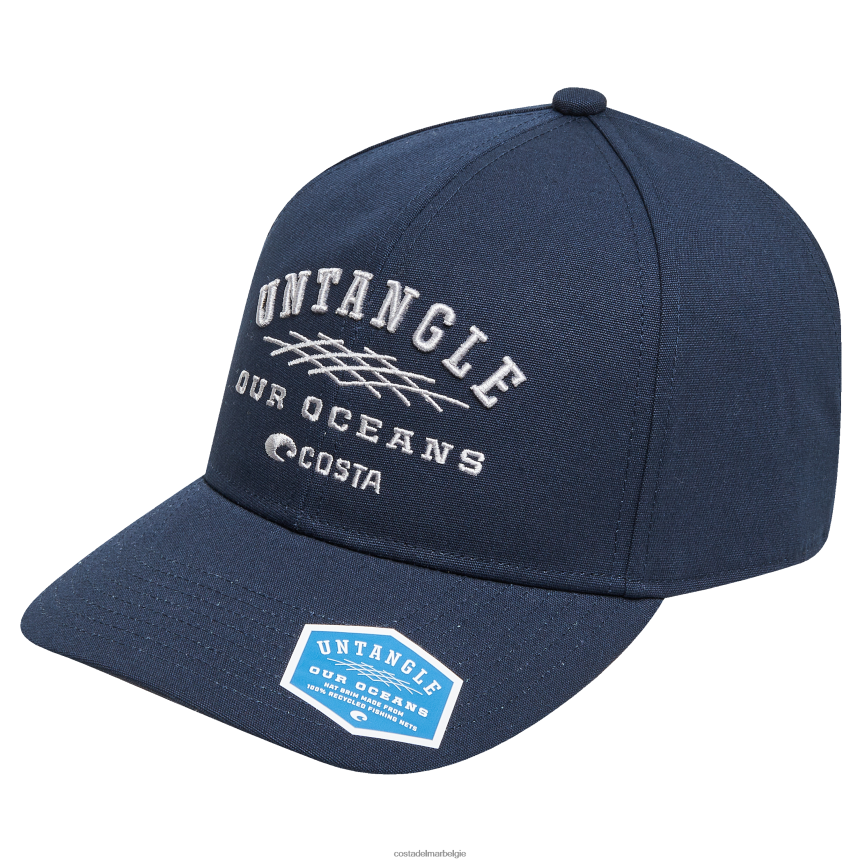 accessoire zijn Costa Del Mar unisex ontwarde gerecyclede hoed blauw 8VFDF694