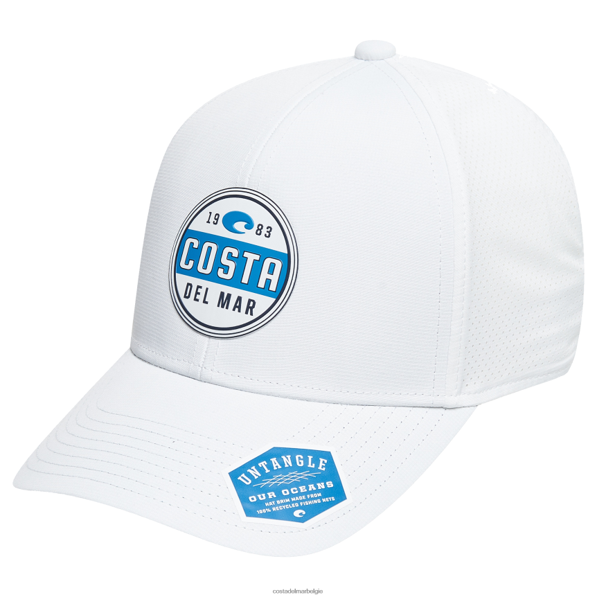 accessoire zijn Costa Del Mar unisex prado prestatiehoed wit 8VFDF691
