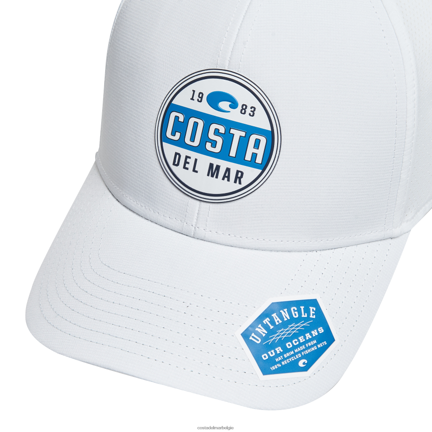 accessoire zijn Costa Del Mar unisex prado prestatiehoed wit 8VFDF691