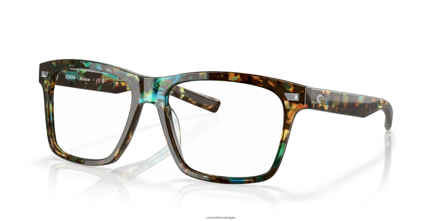 bril zijn Costa Del Mar unisex aransas rx glanzende oceaanschildpad 8VFDF361