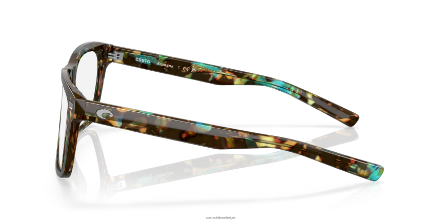 bril zijn Costa Del Mar unisex aransas rx glanzende oceaanschildpad 8VFDF361