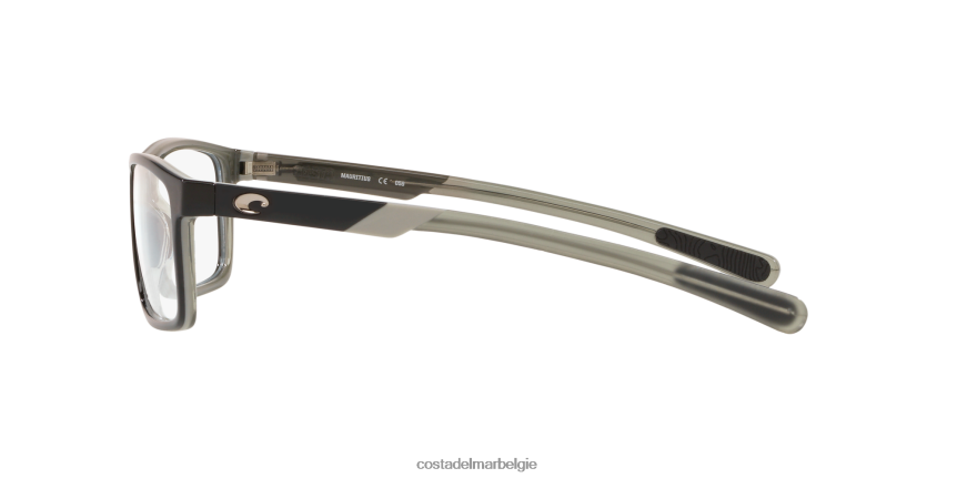 bril zijn Costa Del Mar unisex oceaanrug 100 glanzend zwart/grijs/grijs kristal 8VFDF383