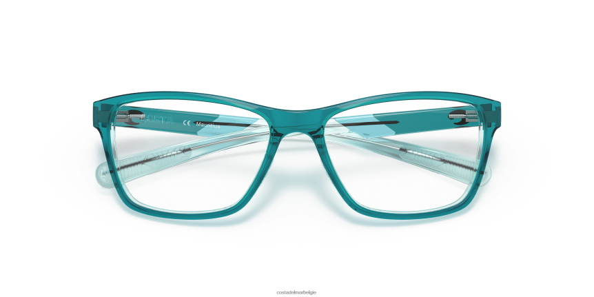 bril zijn Costa Del Mar unisex oceaanrug 110 blauwgroen kristal/kristalblauw 8VFDF393