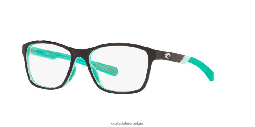 bril zijn Costa Del Mar unisex oceaanrug 110 glanzend zwart/kiwi/kiwi kristal 8VFDF394