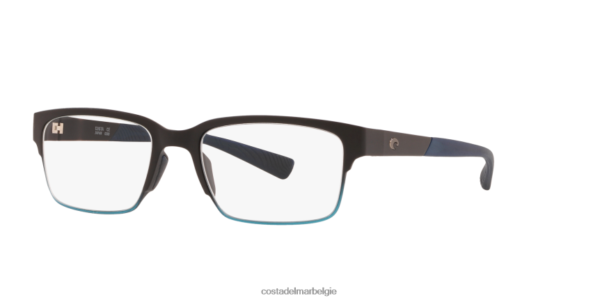 bril zijn Costa Del Mar unisex oceaanrug 220 matzwart vervaagt naar marineblauw 8VFDF385