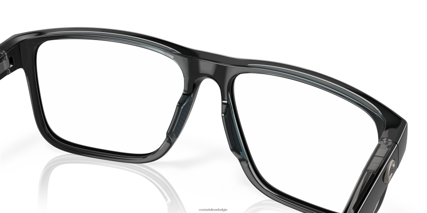 bril zijn Costa Del Mar unisex oceaanrug 600 zwart/rook/blauwgroen kristal 8VFDF357