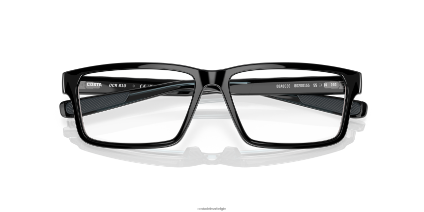 bril zijn Costa Del Mar unisex oceaanrug 610 zwart 8VFDF355