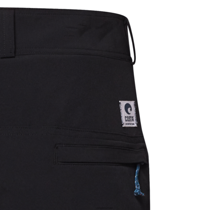 kleding zijn Costa Del Mar Heren hybride broek aanpakken zwart 8VFDF668