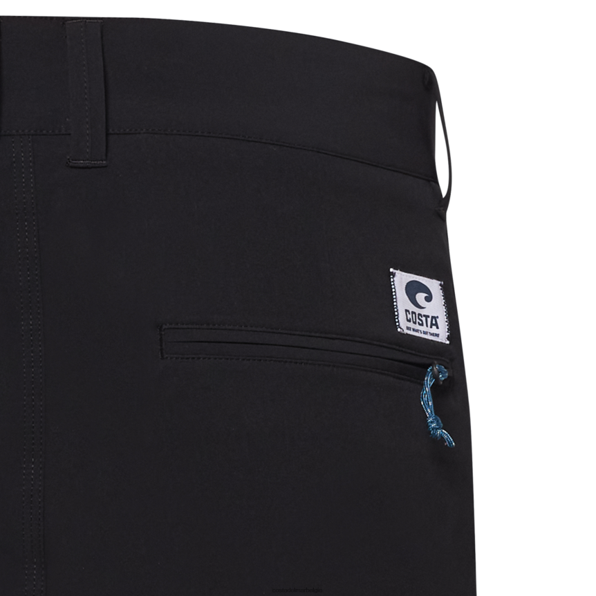 kleding zijn Costa Del Mar Heren hybride shorts aanpakken zwart 8VFDF664