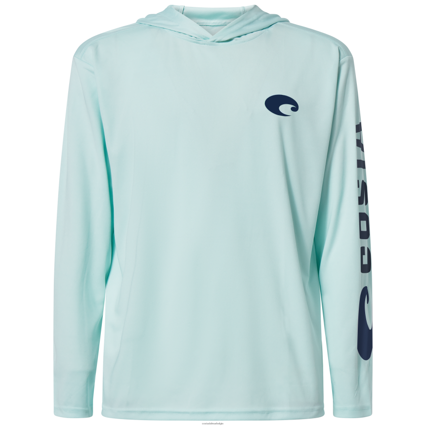 kleding zijn Costa Del Mar Heren technisch met capuchon munt 8VFDF442