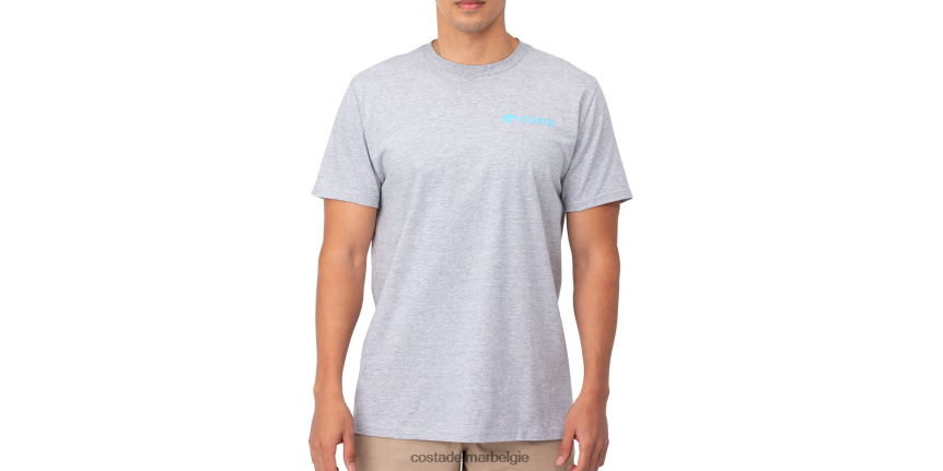 kleding zijn Costa Del Mar Heren bovenwater ss grijs gemêleerd 8VFDF504