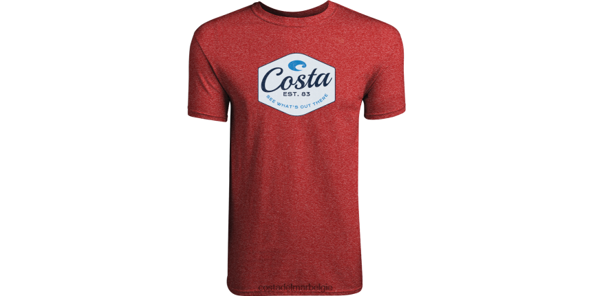 kleding zijn Costa Del Mar Heren brand logo rode heide 8VFDF584