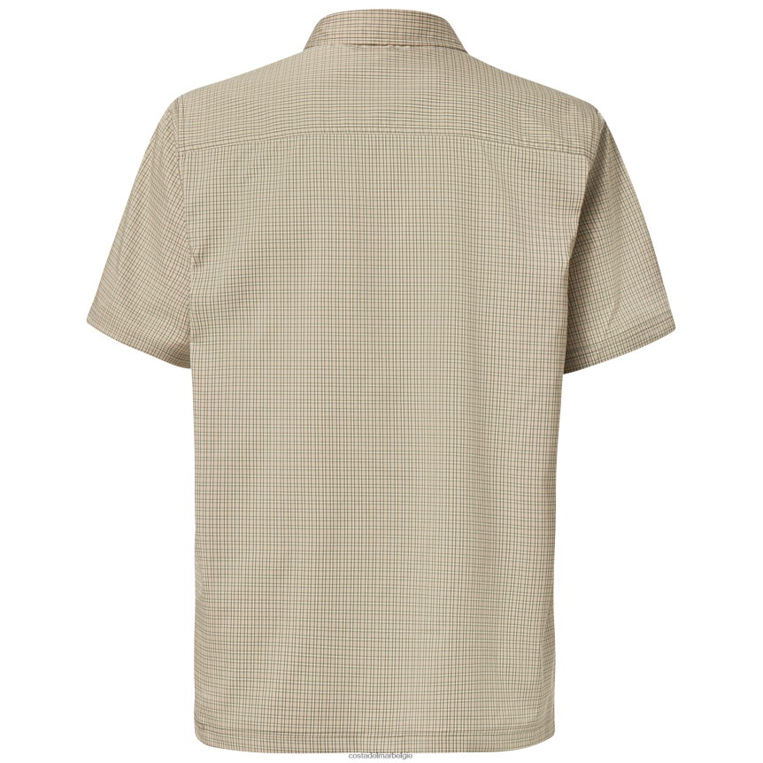 kleding zijn Costa Del Mar Heren hybride tech button-down plaid mos 8VFDF468