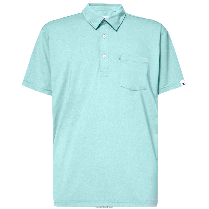 kleding zijn Costa Del Mar Heren reiziger polo zeeschuim heide 8VFDF616