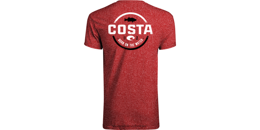 kleding zijn Costa Del Mar Heren tech insignia bas ss rood 8VFDF645