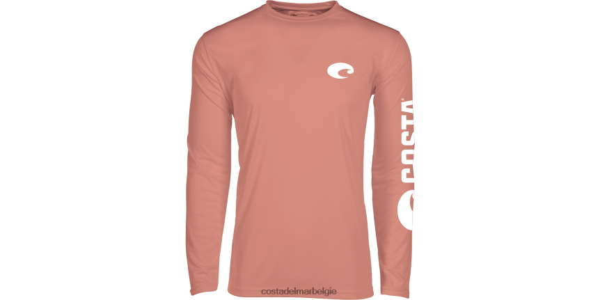 kleding zijn Costa Del Mar Heren technische bemanning Zalm 8VFDF437