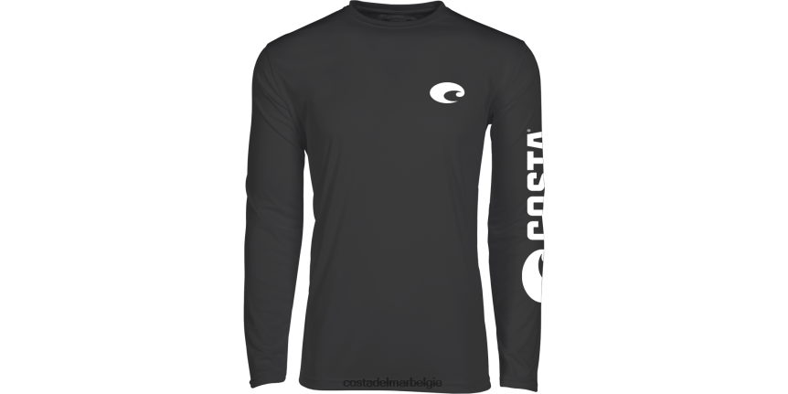 kleding zijn Costa Del Mar Heren technische bemanning grijs 8VFDF435