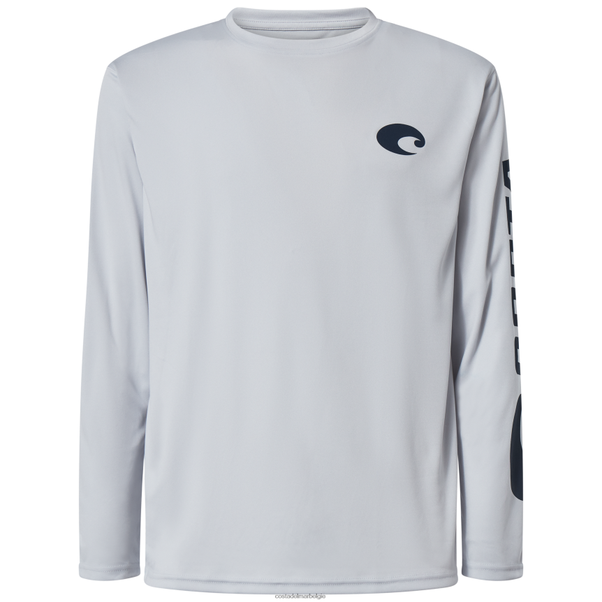 kleding zijn Costa Del Mar Heren technische bemanning parel grijs 8VFDF433