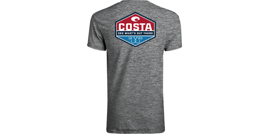 kleding zijn Costa Del Mar Heren technische drie-eenheid grijs 8VFDF651