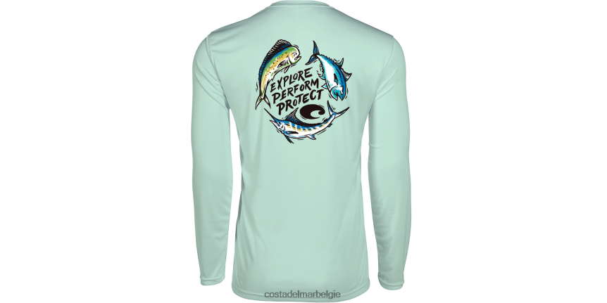 kleding zijn Costa Del Mar Heren technologie beschermt offshore munt 8VFDF577