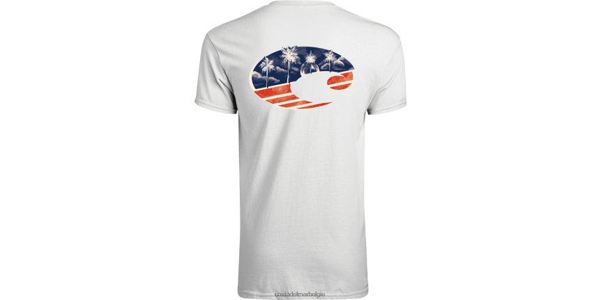 kleding zijn Costa Del Mar Heren united c-logo wit 8VFDF548
