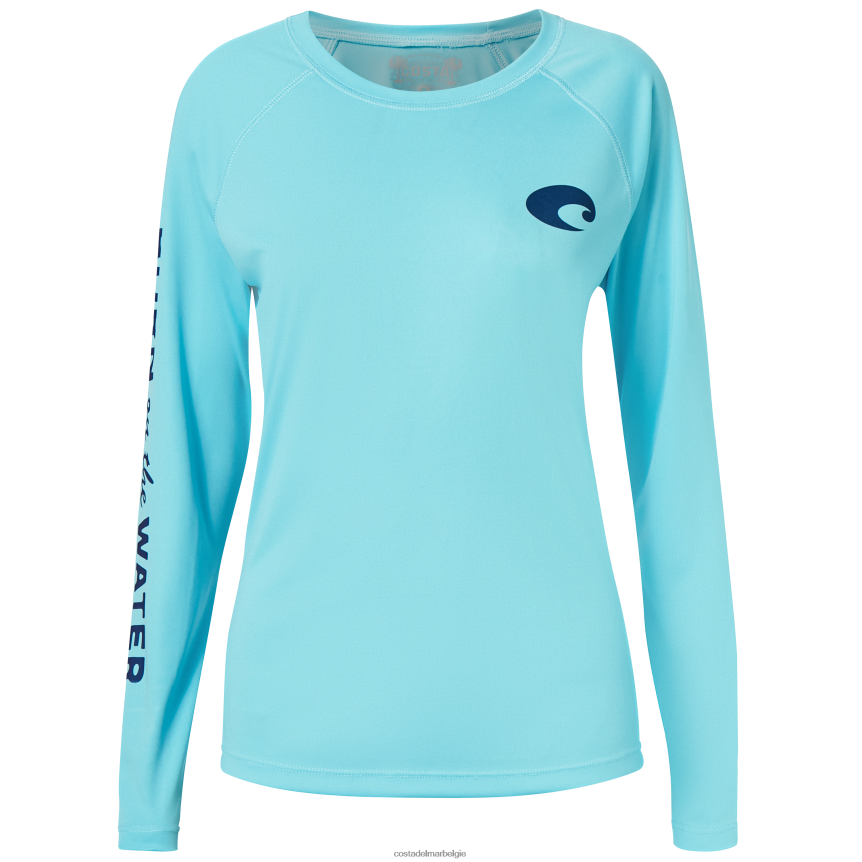 kleding zijn Costa Del Mar vrouwen dames tech-array aquablauw 8VFDF943