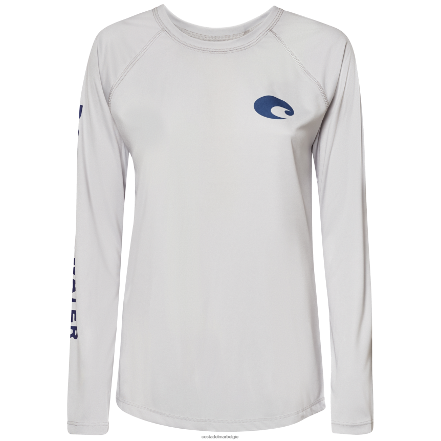 kleding zijn Costa Del Mar vrouwen dames tech-array parel grijs 8VFDF942