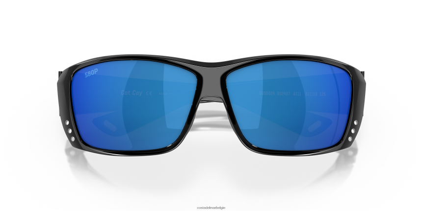 zonnebril zijn Costa Del Mar Heren kat cay glanzend zwart 8VFDF172