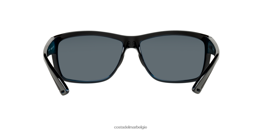 zonnebril zijn Costa Del Mar Heren mag baai glanzend zwart 8VFDF248