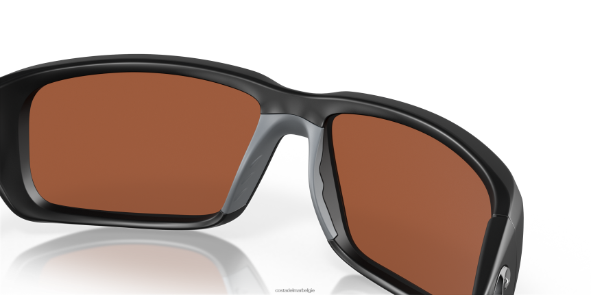 zonnebril zijn Costa Del Mar Heren pauwstaart mat zwart 8VFDF124