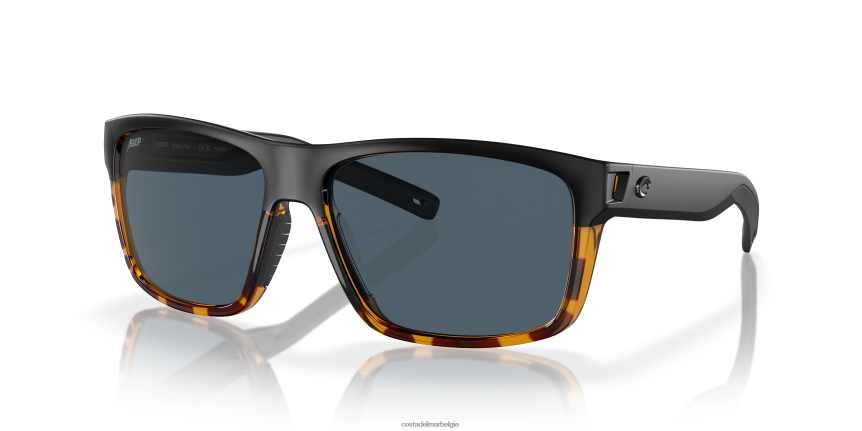 zonnebril zijn Costa Del Mar Heren slap tij zwart/glimmende schildpad 8VFDF253