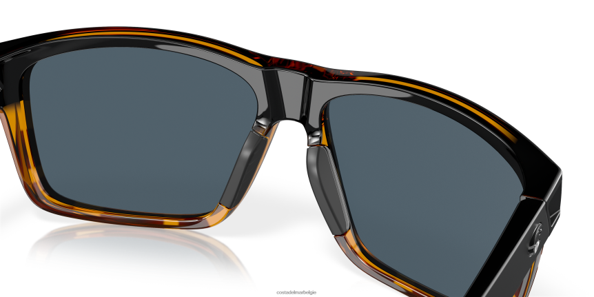 zonnebril zijn Costa Del Mar Heren slap tij zwart/glimmende schildpad 8VFDF253