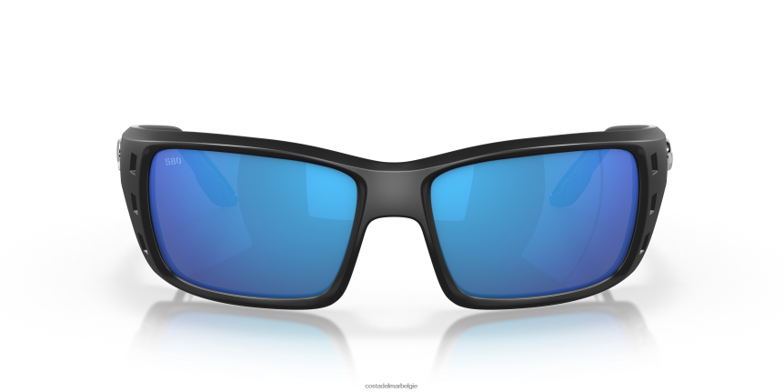 zonnebril zijn Costa Del Mar Heren vergunning mat zwart 8VFDF219