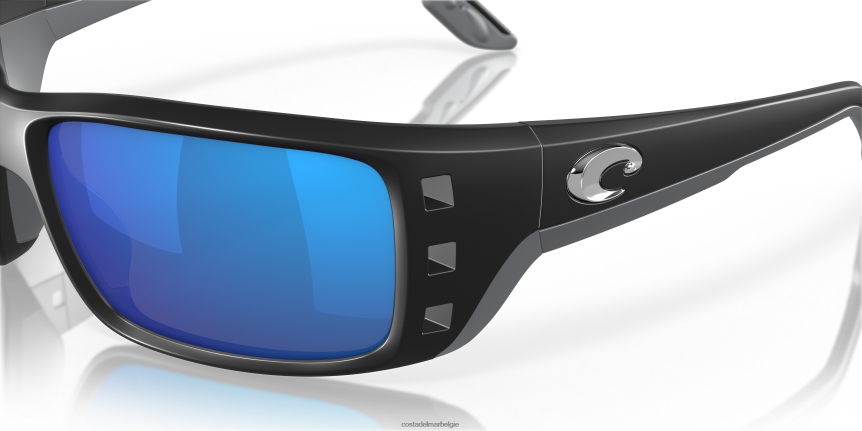 zonnebril zijn Costa Del Mar Heren vergunning mat zwart 8VFDF219