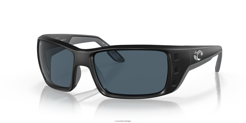 zonnebril zijn Costa Del Mar Heren vergunning mat zwart 8VFDF220