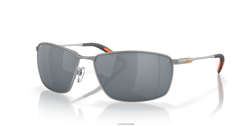 zonnebril zijn Costa Del Mar Heren torentje mat zilver 8VFDF107