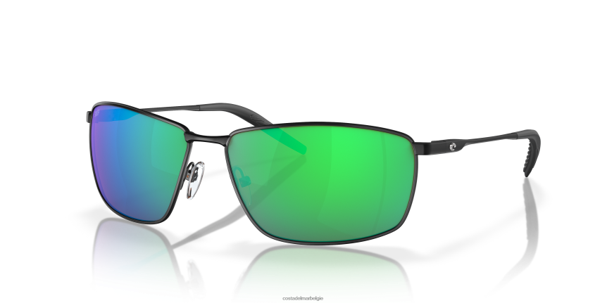 zonnebril zijn Costa Del Mar Heren torentje mat zwart 8VFDF109