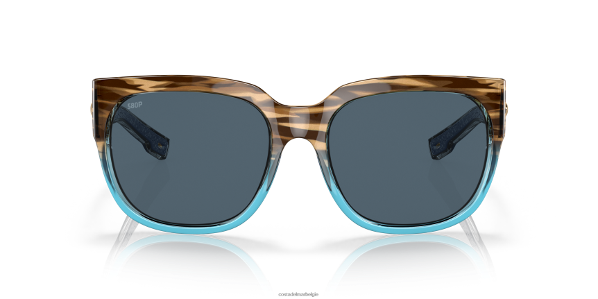 zonnebril zijn Costa Del Mar vrouwen watervrouw 2 glanzende wahoo 8VFDF911