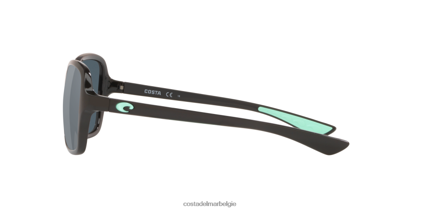 zonnebril zijn Costa Del Mar vrouwen Kare glanzend zwart muntlogo 8VFDF904