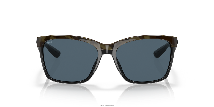 zonnebril zijn Costa Del Mar vrouwen anaa glanzende olijfschildpad op zwart 8VFDF888