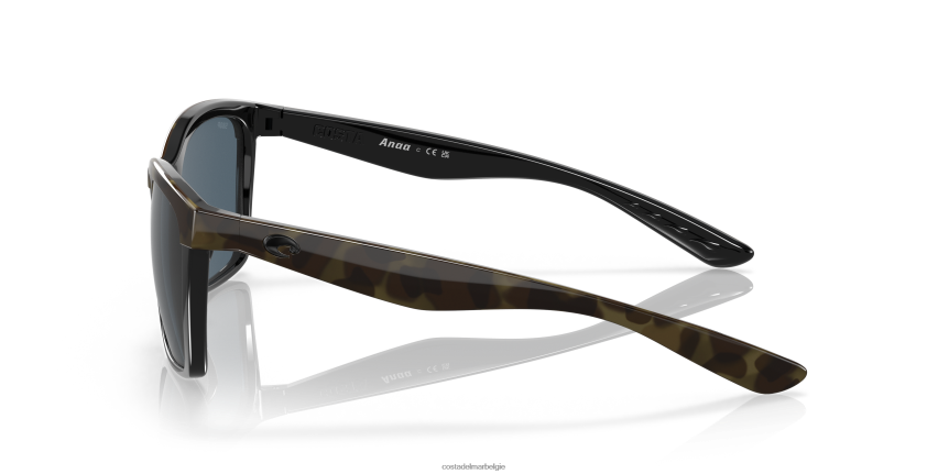 zonnebril zijn Costa Del Mar vrouwen anaa glanzende olijfschildpad op zwart 8VFDF888