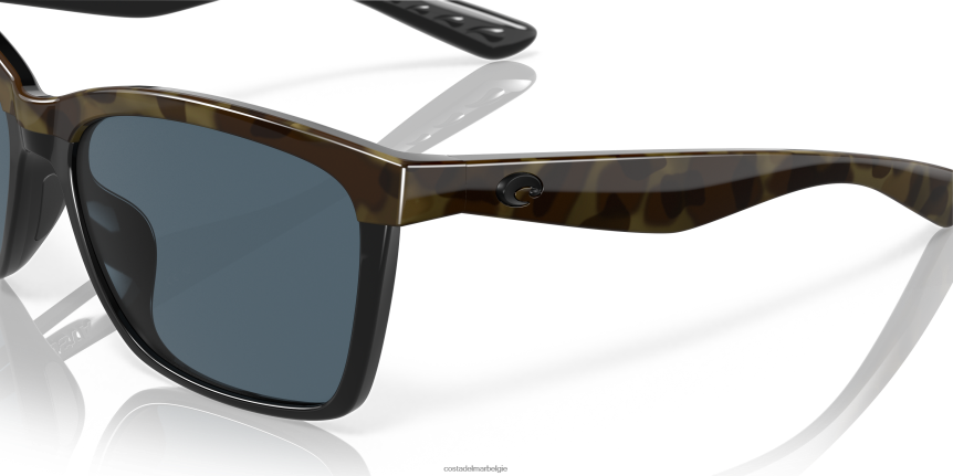 zonnebril zijn Costa Del Mar vrouwen anaa glanzende olijfschildpad op zwart 8VFDF888
