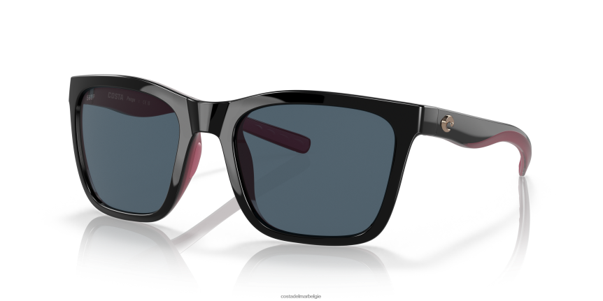zonnebril zijn Costa Del Mar vrouwen panga glanzend zwart/kristal/fuchsia 8VFDF885