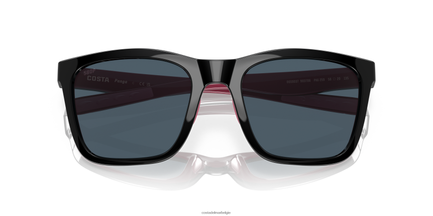 zonnebril zijn Costa Del Mar vrouwen panga glanzend zwart/kristal/fuchsia 8VFDF885
